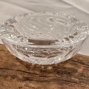 Waterford Crystal Cut Glass Small Ashtray 3.5" Round